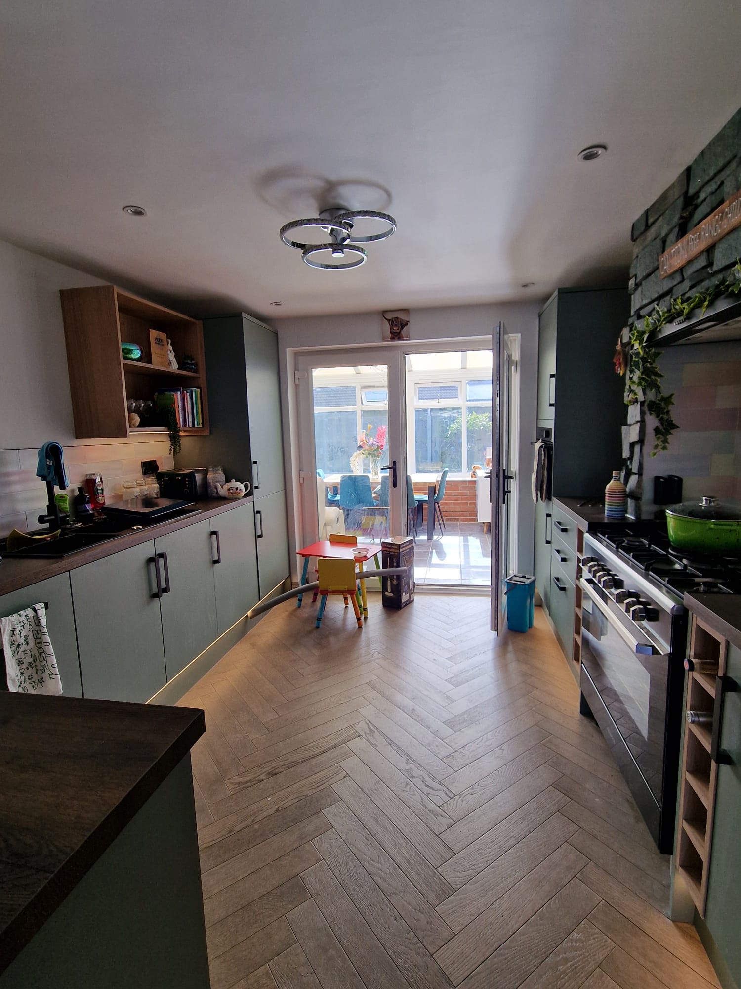Completed kitchen and utility joinery
