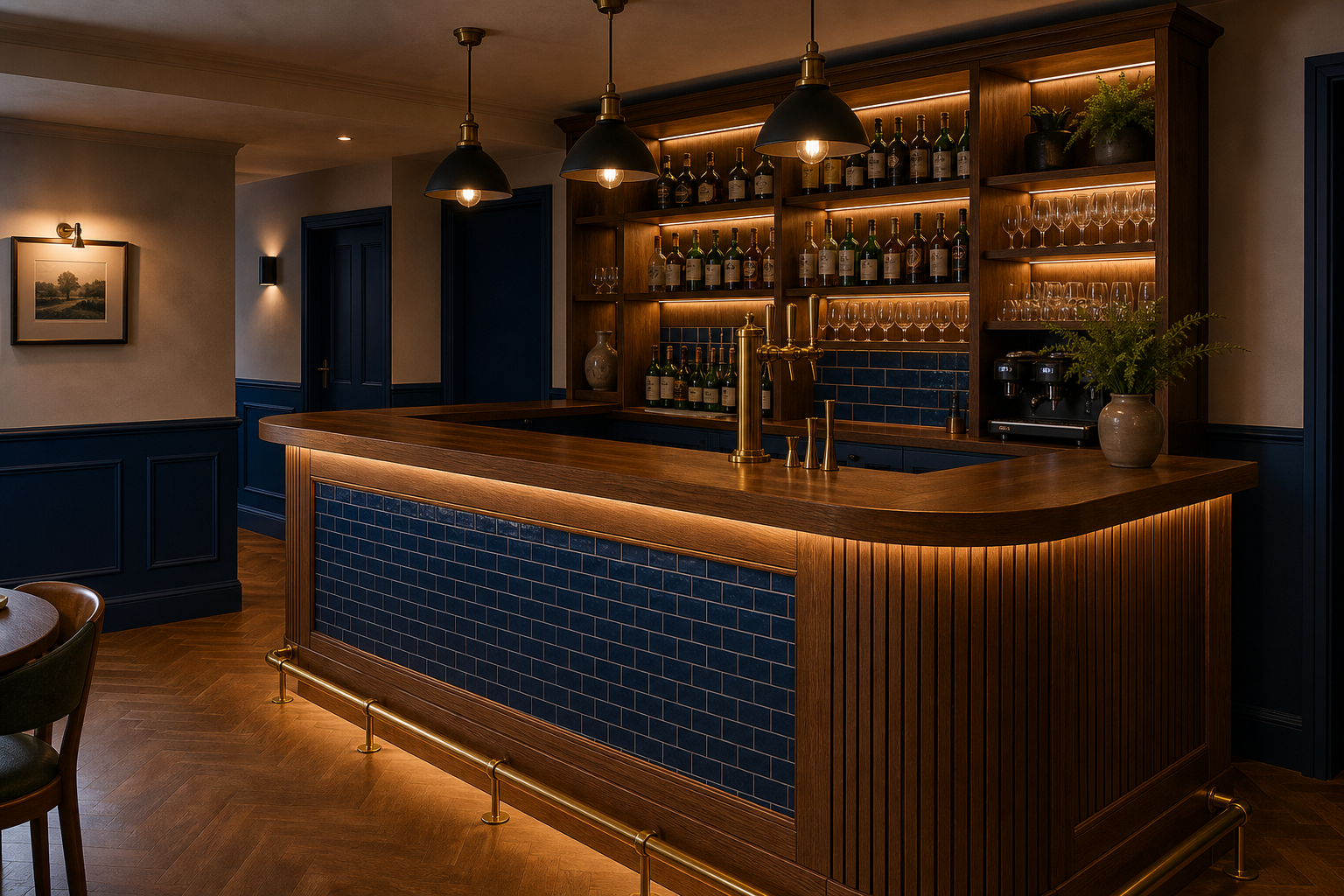 Commercial joinery counter and fitted display units